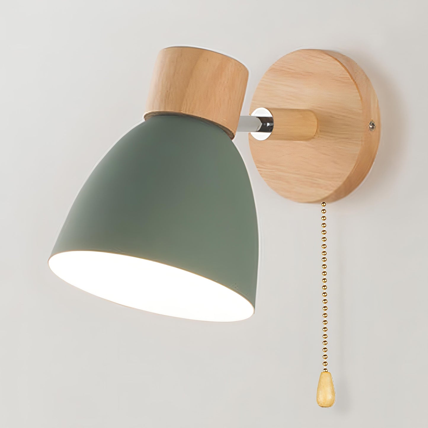 Modern Scandinavian Wall Lights with Pull Switch