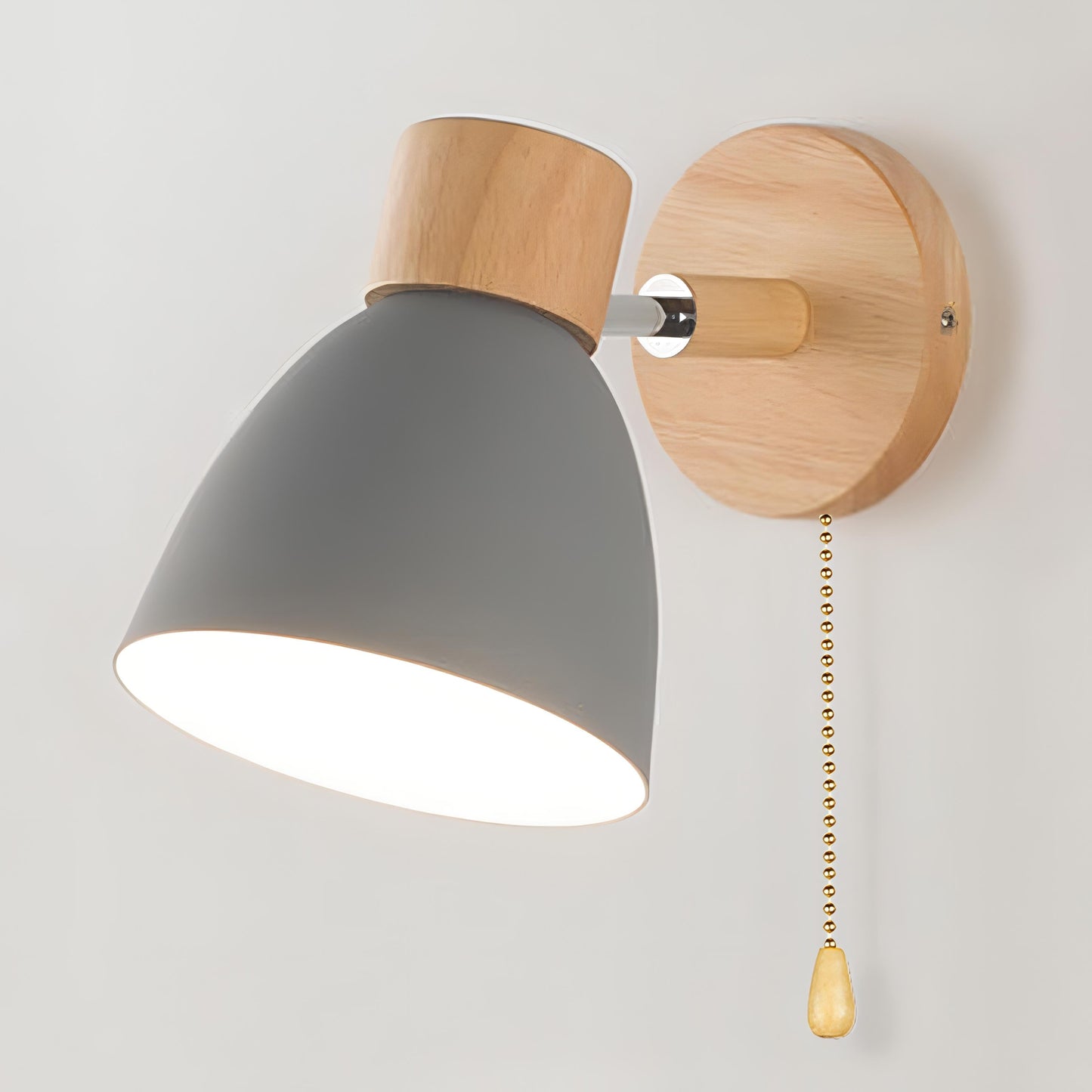 Modern Scandinavian Wall Lights with Pull Switch