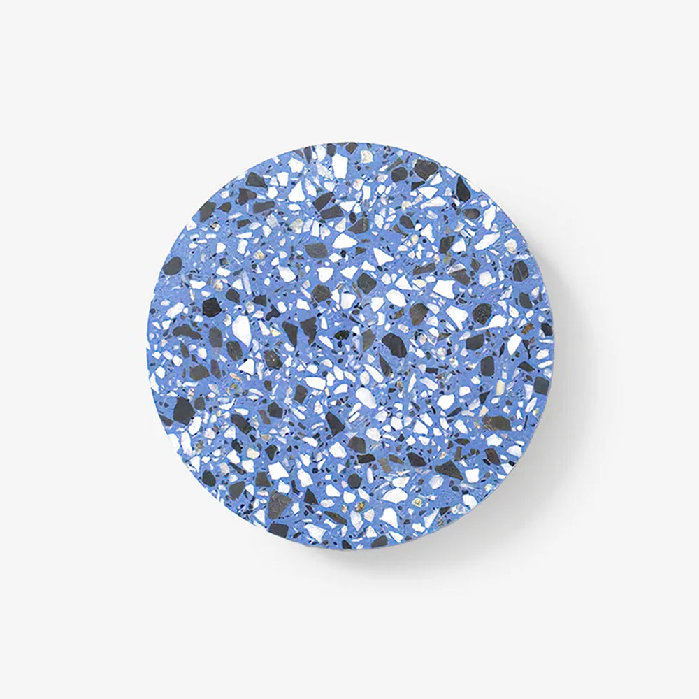 Modern Terrazzo Wall Sconce - Round LED Light - Stylish Interior Lighting - Image 1