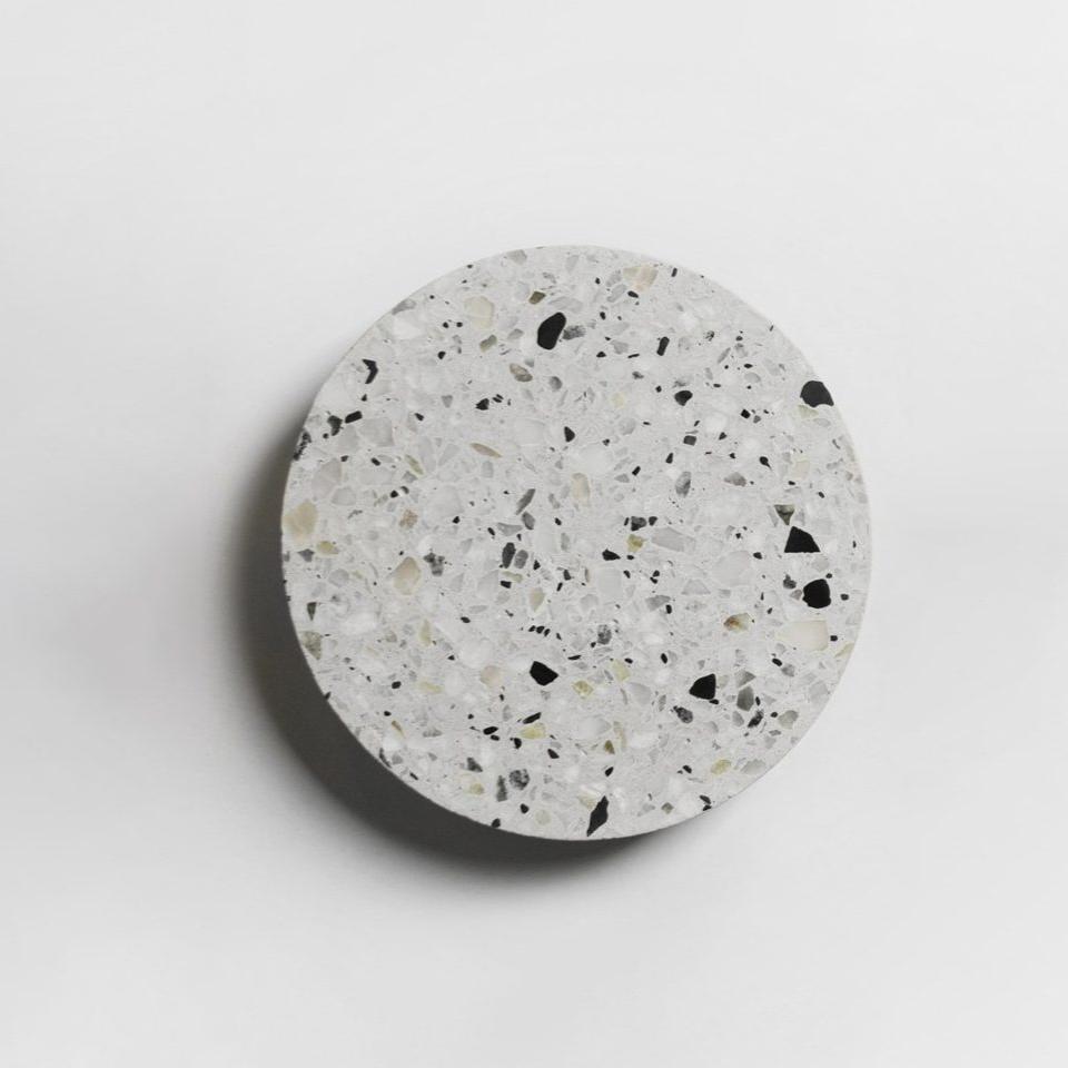 Modern Terrazzo Wall Sconce - Round LED Light - Stylish Interior Lighting - Image 7