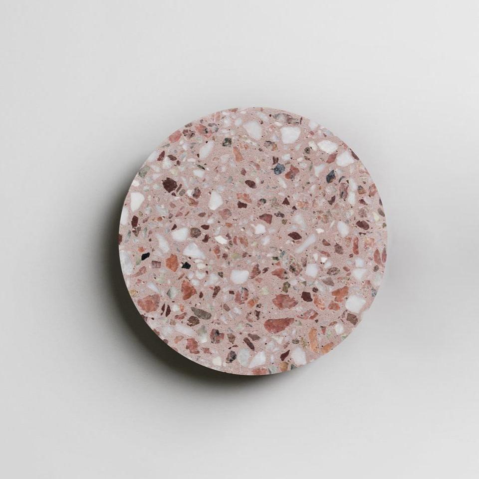 Modern Terrazzo Wall Sconce - Round LED Light - Stylish Interior Lighting - Image 8