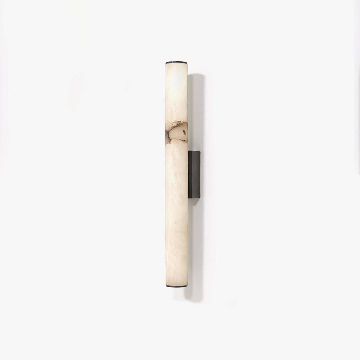 Modern Tube Wall Sconce - Alabaster Style Resin - LED Hardwired Wall Lamp - Image 7