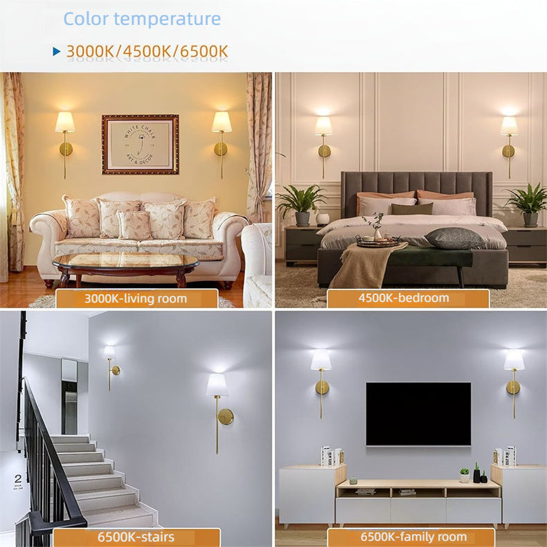 Modern Wireless Battery-Operated Wall Sconces - Set of 2
