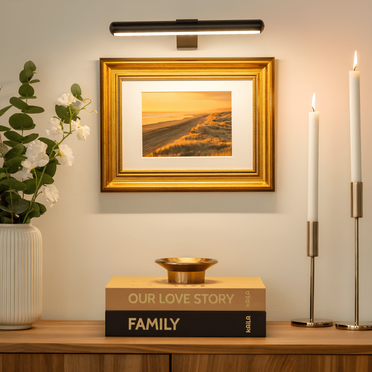 Modern Wireless LED Wall Sconce - Minimalist Style - Plastic Material - USB Type - Image 3