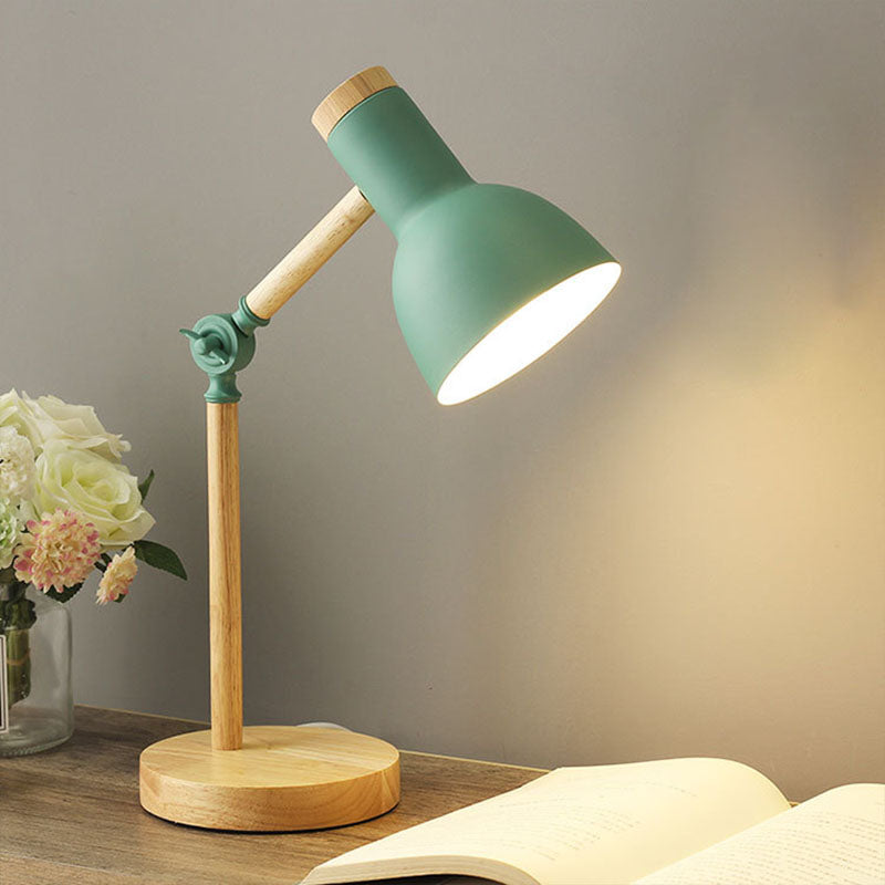Modern Wood & Metal Desk Lamp - Adjustable Accent Lighting - Nordic Style Table Lamp - Image 2