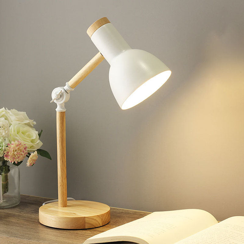 Modern Wood & Metal Desk Lamp - Adjustable Accent Lighting - Nordic Style Table Lamp - Image 4