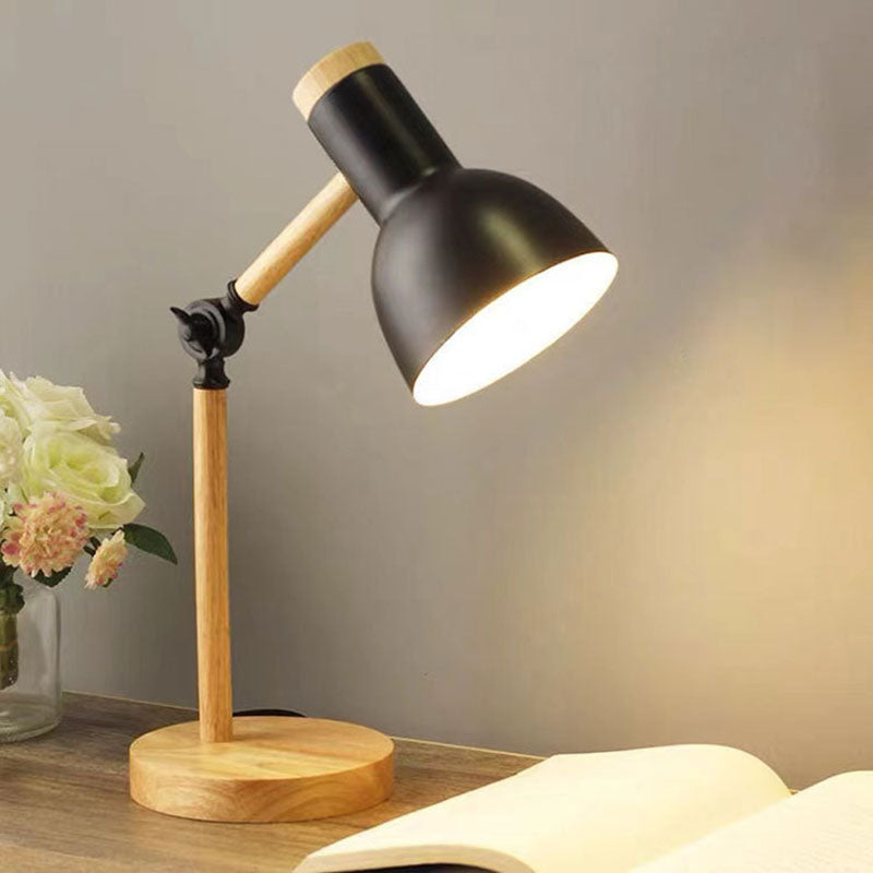 Modern Wood & Metal Desk Lamp - Adjustable Accent Lighting - Nordic Style Table Lamp - Image 5