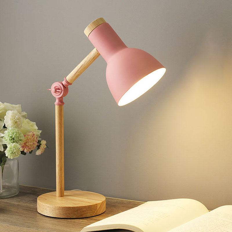 Modern Wood & Metal Desk Lamp - Adjustable Accent Lighting - Nordic Style Table Lamp - Image 6