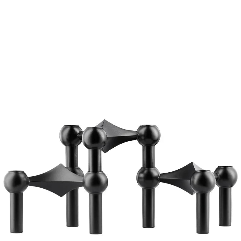 Modular Candle Holder - Metal Molecular Design - Modern Centerpiece - Image 7