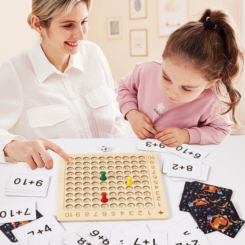 Montessori Wooden Multiplication Board Game