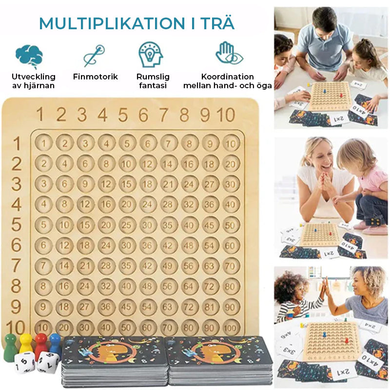 Montessori Wooden Multiplication Board Game