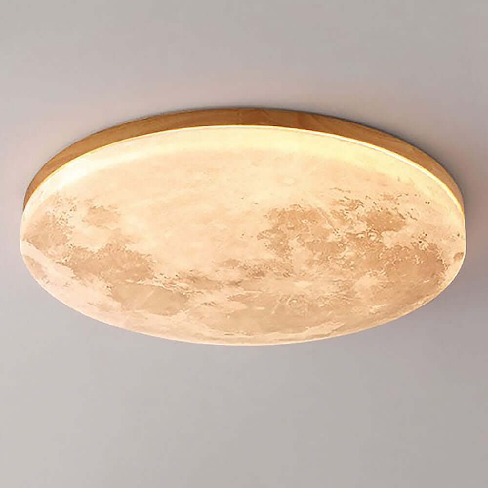 Moon-Shaped LED Ceiling Light - Modern Design