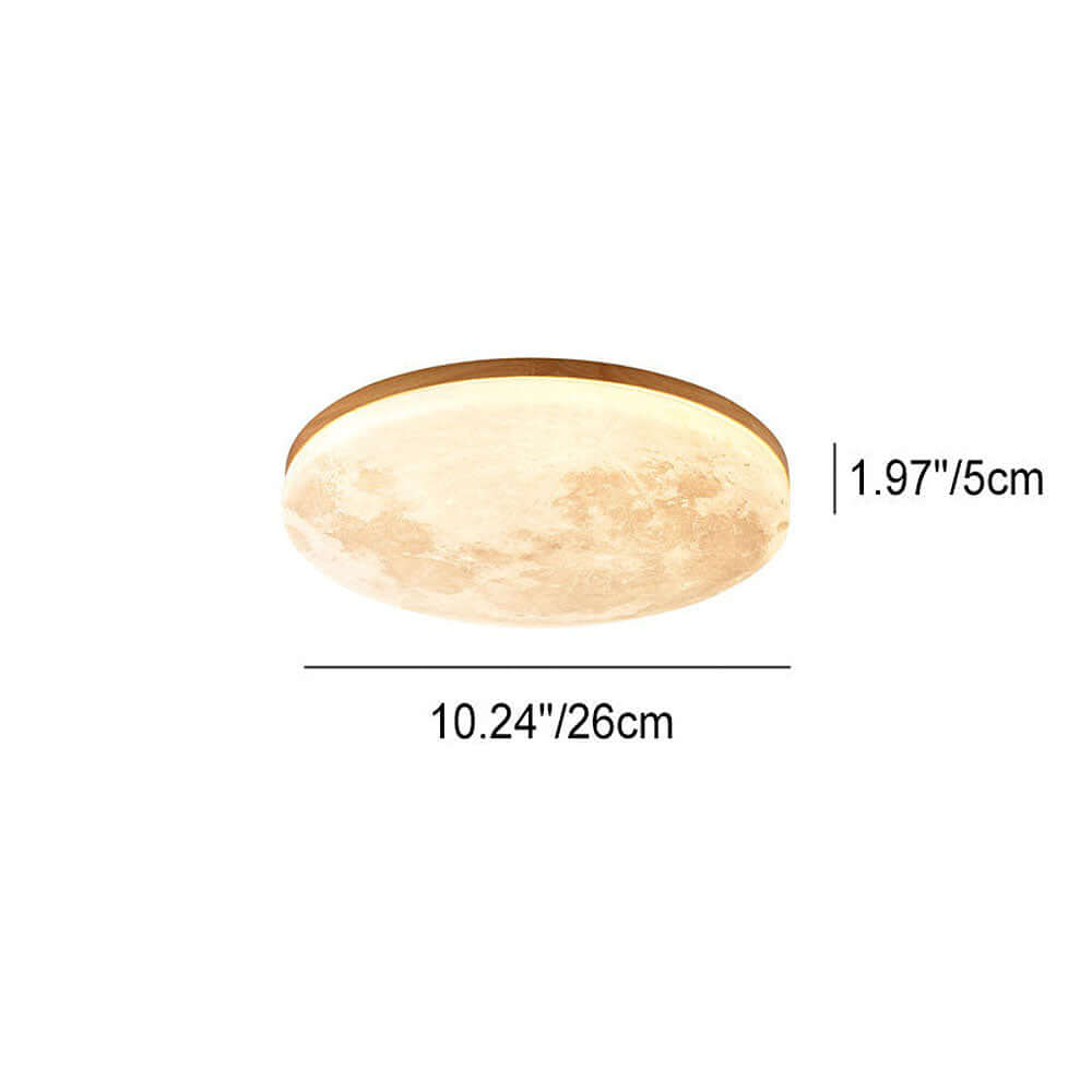 Moon-Shaped LED Ceiling Light - Modern Design