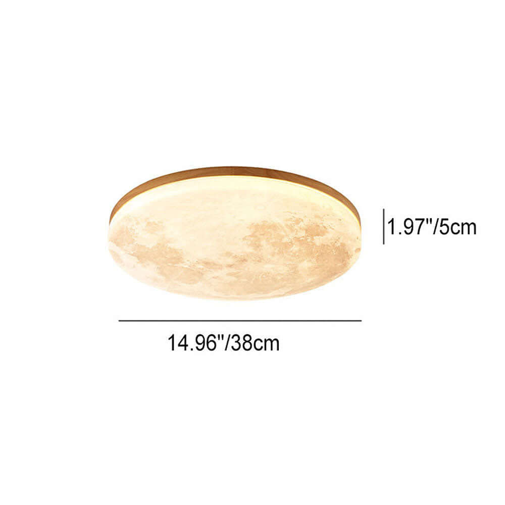 Moon-Shaped LED Ceiling Light - Modern Design