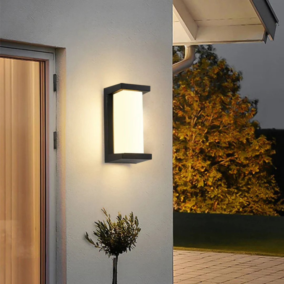 Motion Sensor Outdoor Wall Light - Energy Efficient - Modern Style - Plastic LED Lamp - Image 1