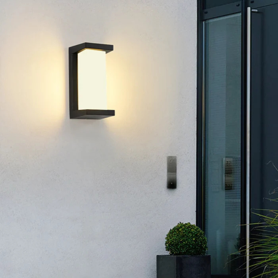 Motion Sensor Outdoor Wall Light - Energy Efficient - Modern Style - Plastic LED Lamp - Image 2