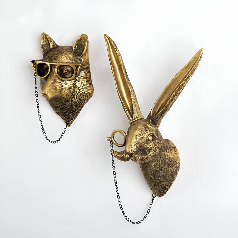 Mouse Head Wall Hook - Animal Head Wall Decor - Resin - Modern Home Decor - Image 4