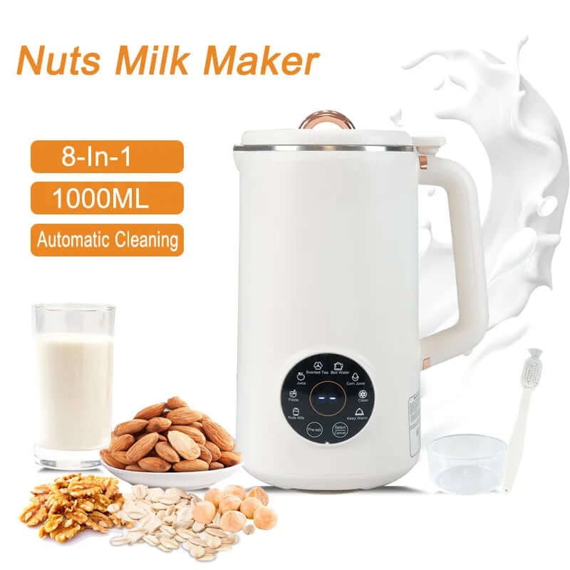 Multifunctional 8-in-1 Nut Milk Maker, 1000 ml