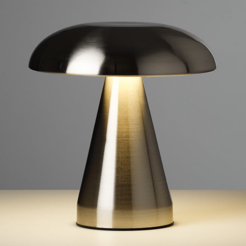 Mushroom Metal Table Lamp - Vintage Style USB Desk Light - Bedside Lamp - Image 4