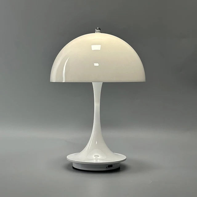 Mushroom Table Lamp - Wireless Rechargeable LED - Modern Bedside Light - Image 1