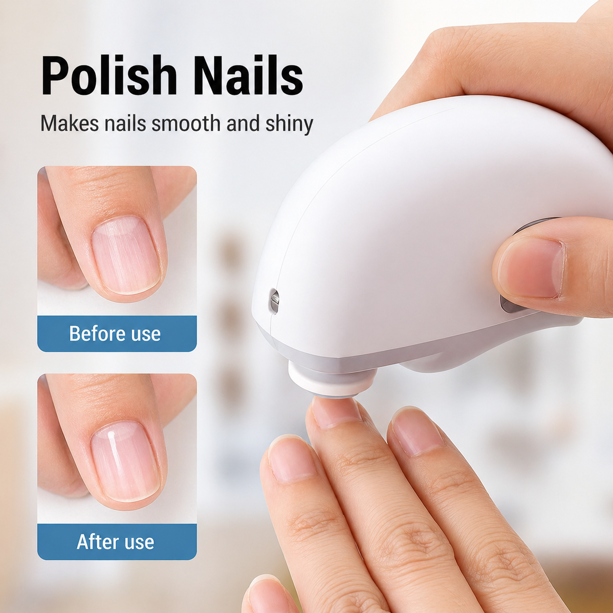 Nail Care | Nail Clippers | 3-in-1 Trimming Filing Buffing | NailEase