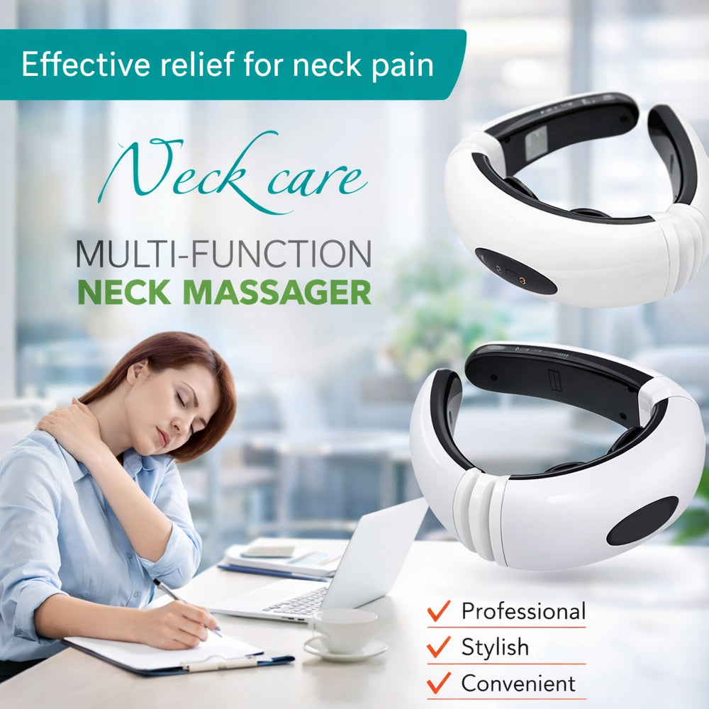 Neck Massager with Pulse - 6 Modes/16 Intensity Levels