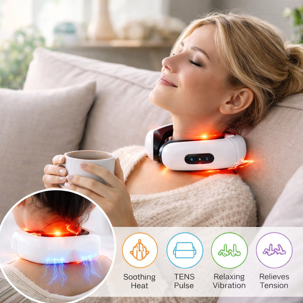 Neck Massager with Pulse - 6 Modes/16 Intensity Levels