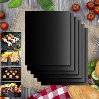 Non-Stick Teflon Grill and Frying Mats (Pack of 5)