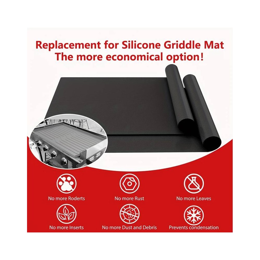 Non-Stick Teflon Grill and Frying Mats (Pack of 5)