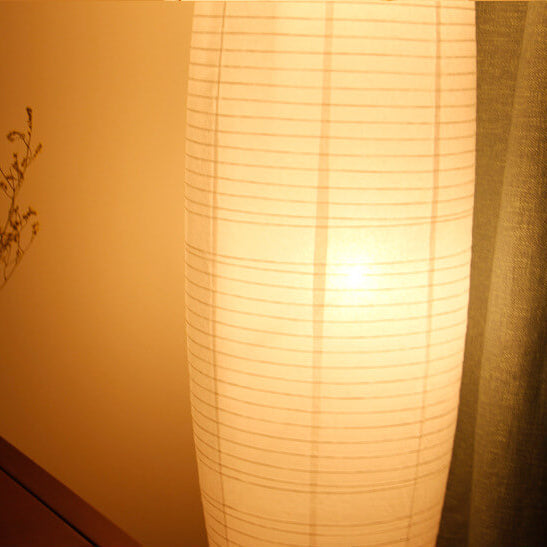 Nordic Style Rice Paper Floor Lamp - Column Design - 2-Light - Modern Lighting - Image 5