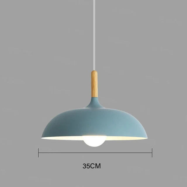 NordicOak Loft LED Oak Pendant Light – Scandinavian Design