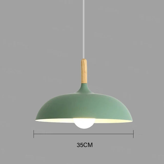 NordicOak Loft LED Oak Pendant Light – Scandinavian Design