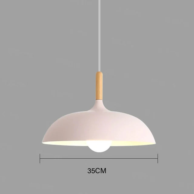 NordicOak Loft LED Oak Pendant Light – Scandinavian Design