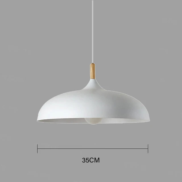 NordicOak Loft LED Oak Pendant Light – Scandinavian Design
