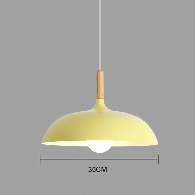 NordicOak Loft LED Oak Pendant Light – Scandinavian Design