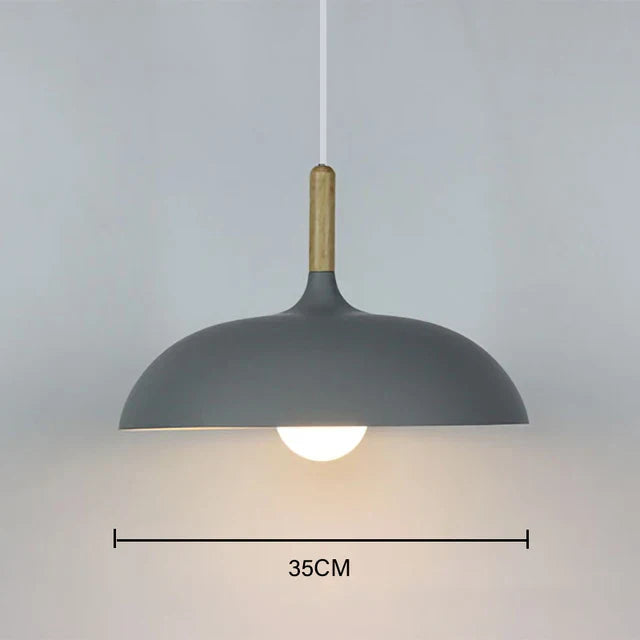 NordicOak Loft LED Oak Pendant Light – Scandinavian Design