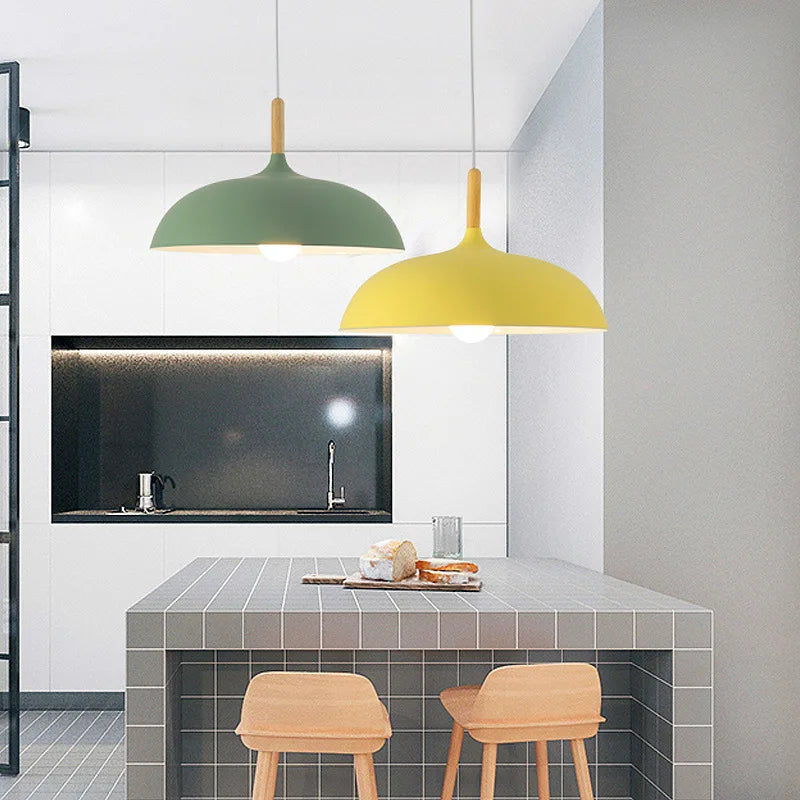 NordicOak Loft LED Oak Pendant Light – Scandinavian Design