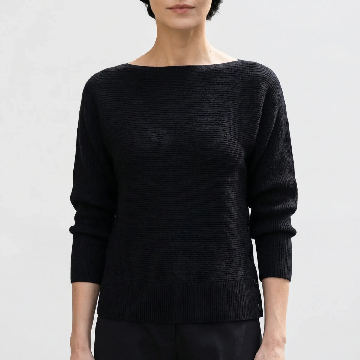 Off-the-Shoulder Batwing Knit Sweater