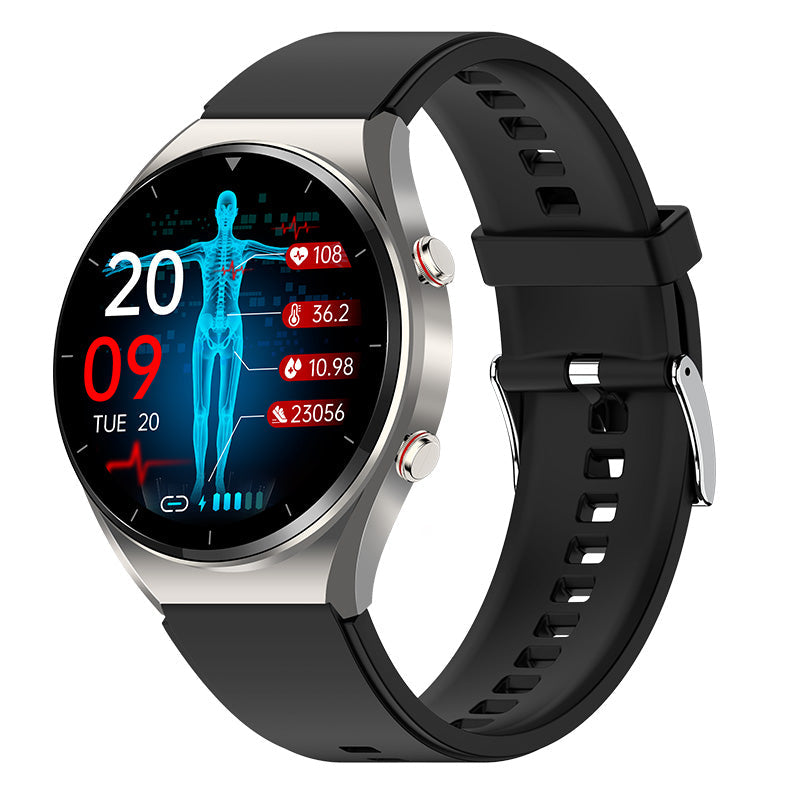 One-Click Blood Sugar Blood Glucose Blood Pressure ECG HRV Heart Rate Monitor Health Smart Watch