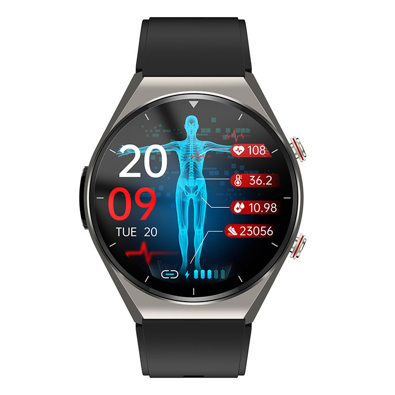 One-Click Blood Sugar Blood Glucose Blood Pressure ECG HRV Heart Rate Monitor Health Smart Watch