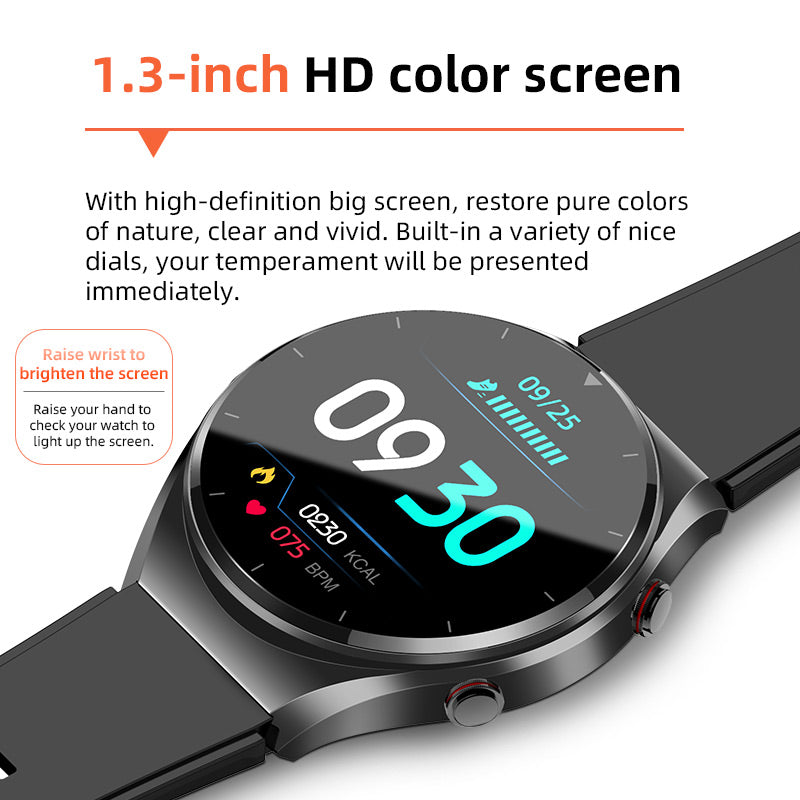 One-Click Blood Sugar Blood Glucose Blood Pressure ECG HRV Heart Rate Monitor Health Smart Watch