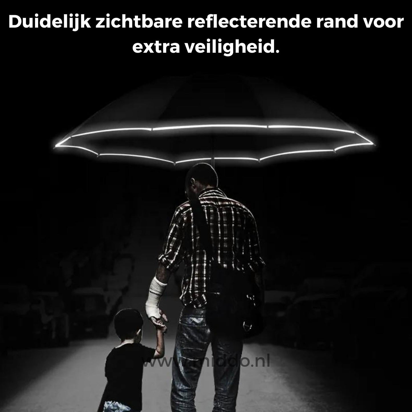 OnePlu | Automatic Windproof Umbrella with Reflective Edge