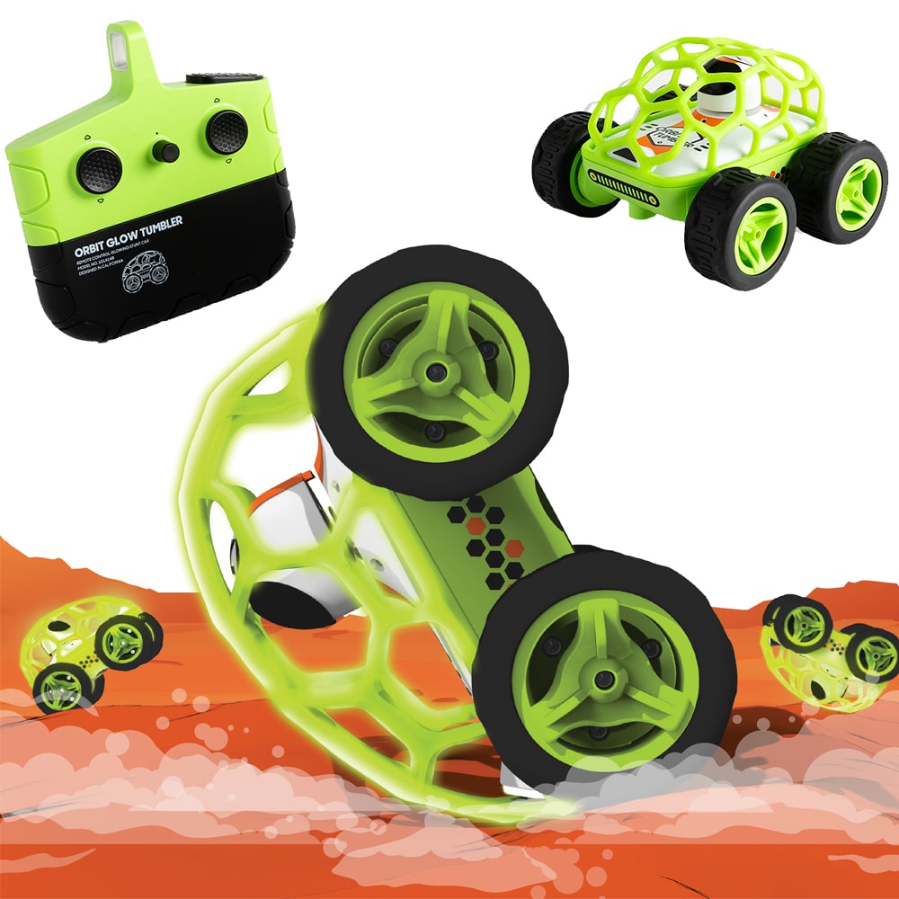 Orbit Tumbler - Remote-Controlled Stunt Car with LED Lights