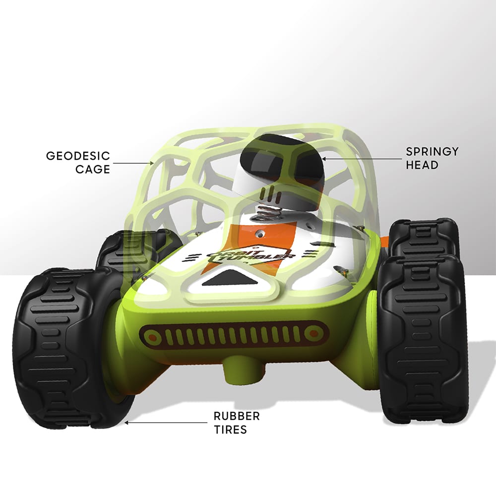 Orbit Tumbler - Remote-Controlled Stunt Car with LED Lights