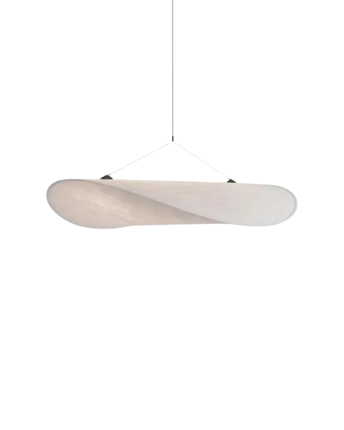 Organic Cotton Pendant Light - Japandi Style - Minimalist Hanging Lamp - Image 1