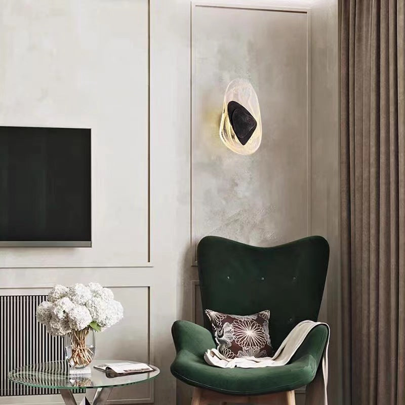 Organic Glass Wall Sconce - Nordic Style Modern Lighting Fixture - Image 4
