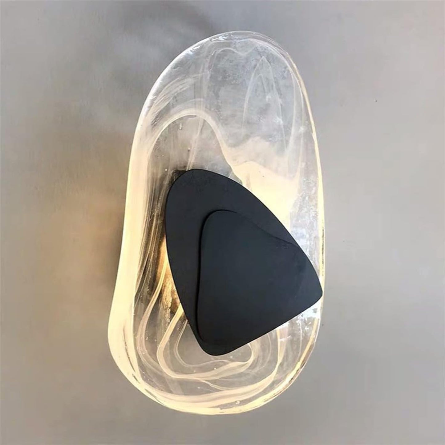 Organic Glass Wall Sconce - Nordic Style Modern Lighting Fixture - Image 6