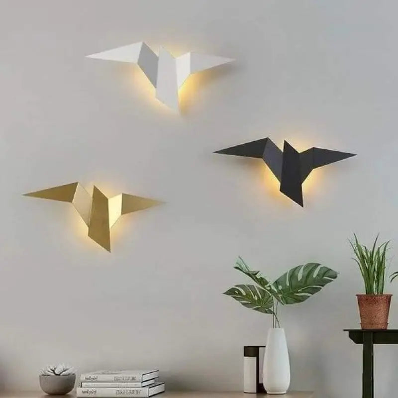 Origami Bird Wall Lamp - Modern Geometric Design - Indoor Accent Lighting - Image 2