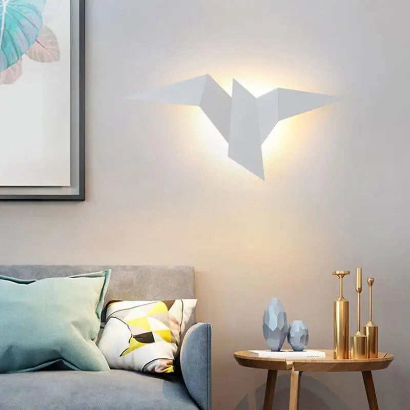 Origami Bird Wall Lamp - Modern Geometric Design - Indoor Accent Lighting - Image 3
