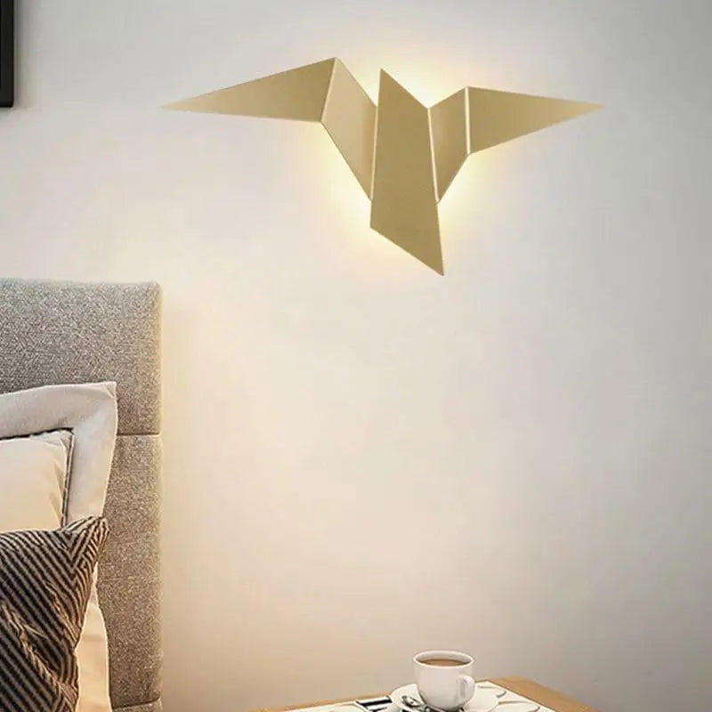 Origami Bird Wall Lamp - Modern Geometric Design - Indoor Accent Lighting - Image 4